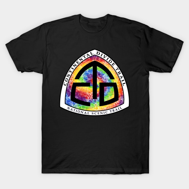 Continental Divide tie dye emblem T-Shirt by Deedy Studio